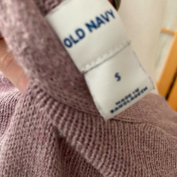 Old Navy Pink - Purple Open-Front Long-Line Sweater Cardigan Women Small Pocket - Picture 4 of 4